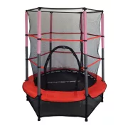   Capetan® Kiddy Jump | Trambulin gyerekeknek védőhálóval, biztonsági védőszoknyával (140 cm átmérő)