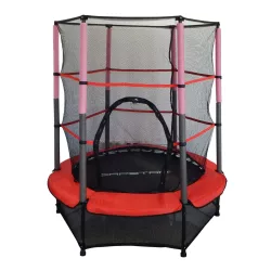   Capetan® Kiddy Jump | Trambulin gyerekeknek védőhálóval, biztonsági védőszoknyával (140 cm átmérő)