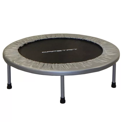 Capetan® Fit Fly Silver | Beltéri trambulin, szobai trambulin - prémium rugóvédővel, 100 kg-ig (97 cm átmérő)
