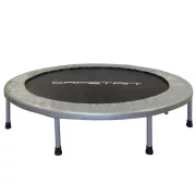 Capetan® Fit Fly Silver | Beltéri trambulin, szobai trambulin - prémium rugóvédővel, 100 kg terhelhetőségig (122 cm átmérő) Capetan® Fit Fly Silver | Beltéri trambulin, szobai trambulin - prémium rugóvédővel, 100 kg terhelhetőségig (122 cm átmérő)