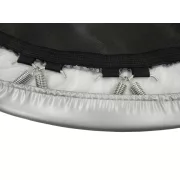 Capetan® Fit Fly Silver | Beltéri trambulin, szobai trambulin - prémium rugóvédővel, 100 kg terhelhetőségig (122 cm átmérő)