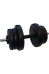 Capetan® Sport | Egykezes súlyzószett vynil tárcsákkal (10 kg), bővíthető, 25 mm átmérőjű súlyzórúddal