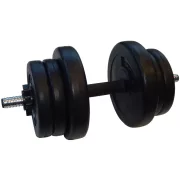 Capetan® Sport | Egykezes súlyzószett vynil tárcsákkal (10 kg), bővíthető, 25 mm átmérőjű súlyzórúddal Capetan® Sport | Egykezes súlyzószett vynil tárcsákkal (10 kg), bővíthető, 25 mm átmérőjű súlyzórúddal