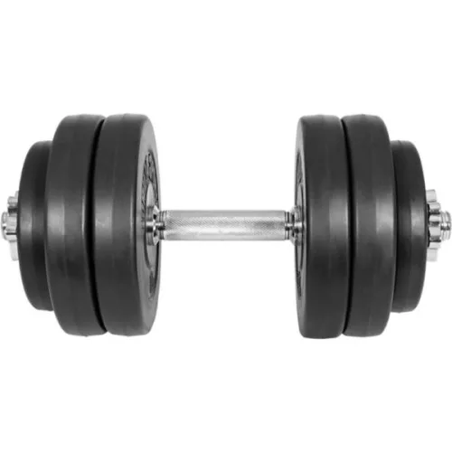 Capetan® Sport | Egykezes súlyzószett vynil tárcsákkal (10 kg), bővíthető, 30mm átmérőjű tömör súlyzórúddal