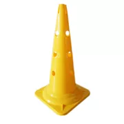 Csak csomagban kapható Capetan® | Boja bottartó (50 cm magas), bevágással a tetején, 12 db lyukkal az oldalán (sárga színben)
