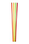 Capetan® | Egyensúlyozó rúd szett (4db 120 cm hosszú rúd) - sárga, zöld, narancs és piros színben