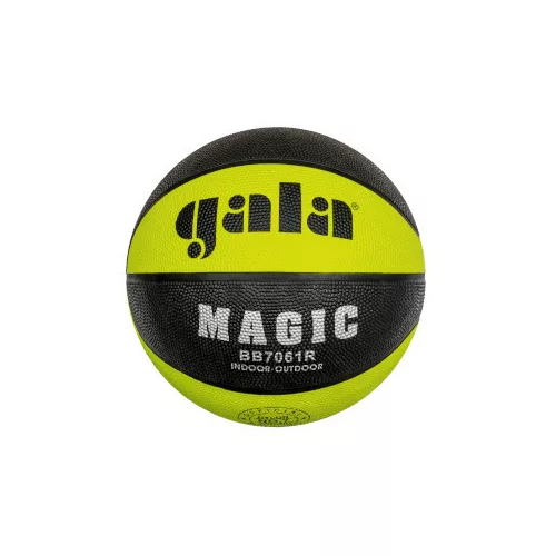 Gala Magic No. 7 kosárlabda neon zöld/fekete panel