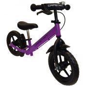   Capetan® Neptun | Futóbicikli, 12" kerekű pedál nélküli bicikli gyerekeknek sárhányóval és csengővel (lila színben)