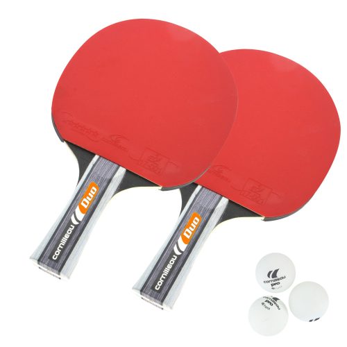 Cornilleau Sport Pack Duo Gatien | Pingpong ütő szett (2db közép-haladó pingpong ütő, 3db pingpong labda)