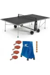 Cornilleau 100X Outdoor SZÜRKE kültéri időjárásálló pingpong asztal családi komplett kiegészítő felszerelés csomaggal - Ingyenes házhozszállítással