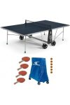 Cornilleau 100X Outdoor KÉK kültéri időjárásálló pingpong asztal családi komplett kiegészítő felszerelés csomaggal - Ingyenes házhozszállítással