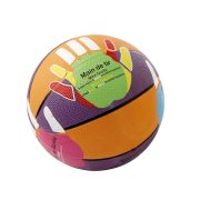   Kosárlabda No.5 gumi, a helyes kéztartás gyakorlásához kézmotívummal