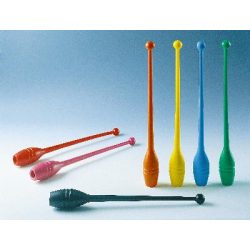   RSG tornabuzogány pár sárga, műanyag, Ritmikus gimnasztika 155 gr. 45cm magas, RSG