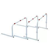 Gát szett festett acél, 3 részes 80 cm széles, 30, 40, 50 cm magasan állítható minden elem Gát szett festett acél, 3 részes 80 cm széles, 30, 40, 50 cm magasan állítható minden elem