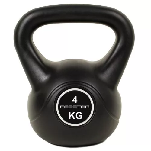 Capetan® | Kettlebell (2 kg) - cement töltető harangsúly műanyag bevonattal