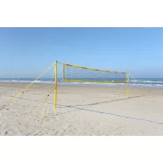   Strandröplabda Beach Champ mobil set 8,5m Pro Beach verseny hálóval 2,5cm pályacsíkkal, antennával és tartóval