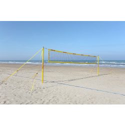   Strandröplabda Beach Champ mobil set 8,5m Pro Beach verseny hálóval 2,5cm pályacsíkkal, antennával és tartóval