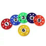   Merülő búvár korongok (6 db, 10 cm átmérővel) - függőlegesen merül a vízben