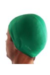 Úszósapka  (polieszter, elasztikus textil anyagból, zöld színben)