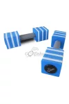 Aquafitness súlyzópár (kocka formájú 8x8x9 cm fejjel)
