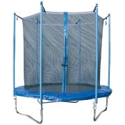 Garlando Combi M 244cm kültéri biztonsági trambulin szett - Extra biztonságos, alacsony (60cm) trambulin védőhálóval
