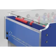 Garlando Class Outdoor Időjárásálló Csocsóasztal, Üveglappal Fedett Kültéri Csocsó Asztal Teleszkópos Rudazattal ( Weatherproof KÉK )