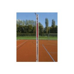   Alumínium röplabda hálótartó oszlop pár (kerek, 83x83mm, verseny kivitel, DVV1 modell)