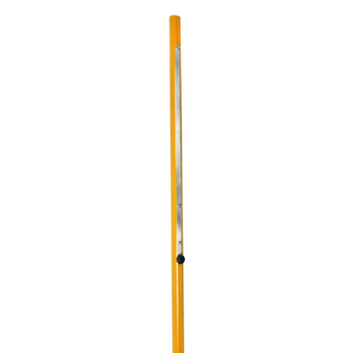 Strandröplabda hálótartó oszlop pár (kerek profil 83x83mm, sárga porszórt felület)