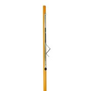Strandröplabda hálótartó oszlop pár (kerek profil 83x83mm, sárga porszórt felület)