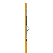 Strandröplabda hálótartó oszlop pár (kerek profil 83x83mm, sárga porszórt felület)