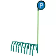 Járgány parkoló jelzőtáblával Járgány parkoló jelzőtáblával