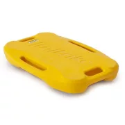Guruló zsámoly sárga, műanyag rollerboard, cseréhető 360 fokban elforgó kerekek, extra nagy méret 41x63cm