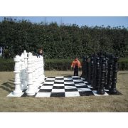 Capetan® Ramada | Időjárásálló udvari sakk (122 cm magas király bábuval)