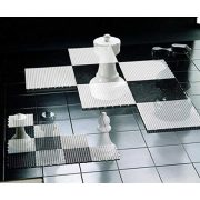  Capetan® | Nagy méretű sakk tábla (143x143 cm UV álló műanyagból, 64 db elemmel) 