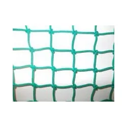   Védőháló (5x5 cm szembőségű kézicsomózótt, 5mm vastag időjárásálló PP anyagból)