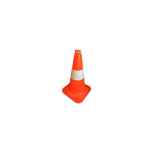 Közlekedési boja ruganyos anyagból, fényvisszaverő csíkkal (45 cm)