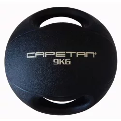   Capetan® Professional Line | Medicinlabda (9kg) (kétfogantyús - dual grip gumi, vízen úszó medicinlabda)