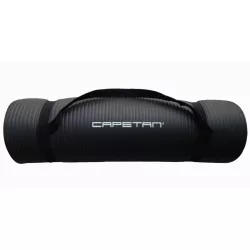   Capetan® Professional Line | NBR fitnesz szőnyeg  (179x59x0,8cm, fekete színben)
