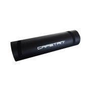   Capetan® Professional Line | NBR Fitnesz szőnyeg akasztógyűrűkkel (180x61x1cm méretben, fekete színben elasztikus hordpánttal)