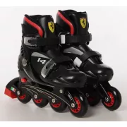   Ferrari® FK7 29-32 méret között állítható kétcsatos gyermek görkorcsolya Fekete színben