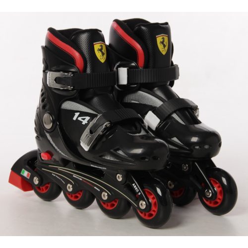 Ferrari® FK7 29-32 méret között állítható kétcsatos gyermek görkorcsolya Fekete színben