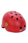 Ferrari® "Old School" Piros színű "M" fejvédő sisak gördeszkához - bukósisak rollerhez