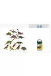 Műanyag dinoszaurosz figurák,  készlet 12 db-os