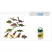 Műanyag dinoszaurosz figurák, készlet 12 db-os Műanyag dinoszaurosz figurák, készlet 12 db-os