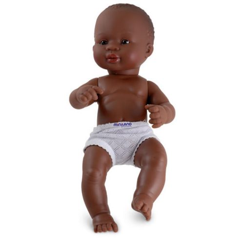 Afroamerikai karakter, lány baba 32 cm