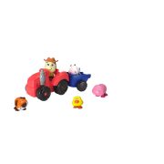 Baba traktor hangot adó állatokkal (26cm) bébijáték Miniland