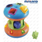   Rollerspin zenélő interaktív formaberakó  játék , Miniland
