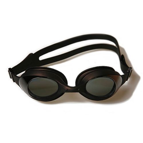 Malmsten Aqtiv | Úszószemüveg felnőtt méretben (fekete kerettel, füst színű lencsével, zippes tokban)