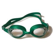   Malmsten Aqtiv | Úszószemüveg felnőtt méretben zöld kerettel, áttetsző színű lencsével, zippes tokban)