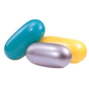   Ovális tojás / kapszula formájú torna labda 100x50 ezüst szín, max 100 kg terhelhetőség